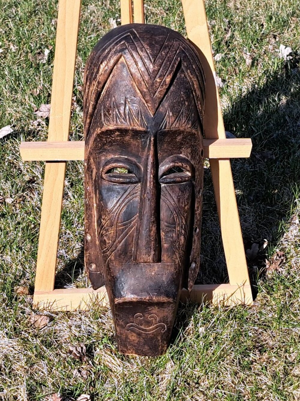 Indonesian Wooden Tribal Wall Mask